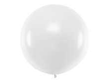 Guminis baltas balionas (1m.)
