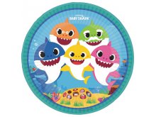 Lėkštutės "Baby shark" (8vnt./23cm)