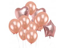 Balionų puokštė - Rožinis auksas Balionų puokštė - Rožinis auksas