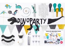 Dekoracijų rinkinys "Dinozaurai" (39 vnt.) Dekoracijų rinkinys "Dinozaurai" (39 vnt.)