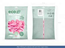 Ekologiški balionai, šviesiai rožinės spalvos, 100vnt.
