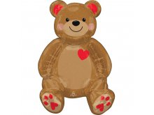 Folinis balionas - dekoracija "Meškutis" (43x50cm) Folinis balionas - dekoracija "Meškutis" (43x50cm)