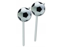 Šiaudeliai "Futbolas", popieriniai (4 vnt.)