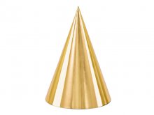 Gimtadienio kepuraitės, auksinės (6vnt.)