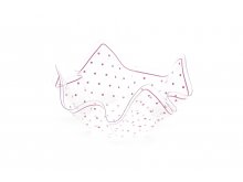 Indas užkandžiams su purpuriniais taškučiais (1vnt)