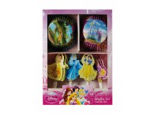 Keksiukų dekoracijų rinkinys "Princesės" (24vnt) Keksiukų dekoracijų rinkinys "Princesės" (24vnt)