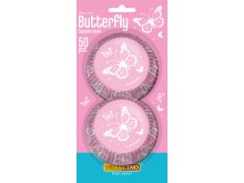 Keksiukų formelės "Drugeliai" (50vnt) Keksiukų formelės "Drugeliai" (50vnt)