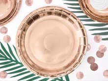 Lėkštutės "Rožinis auksas" (6vnt./23cm)