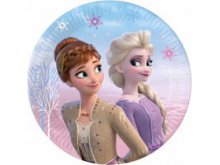 Lėkštutės ''Frozen 2 -vėjo dvasia" (8 vnt./20cm) Lėkštutės ''Frozen 2 -vėjo dvasia" (8 vnt./20cm)