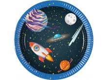 Lėkštutės "Kosmosas" (8vnt/20cm)