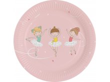 Lėkštutės "Baletas" (8vnt/23cm)