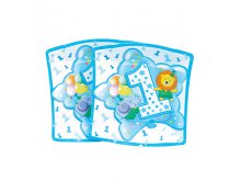 Lėkštutės - padėkliukai "Pirmasis gimtadienis", žydri (10vnt./19cm)