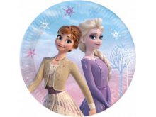 Lėkštutės ''Frozen 2 - vėjo dvasia" (8 vnt./23cm) Lėkštutės ''Frozen 2 - vėjo dvasia" (8 vnt./23cm)