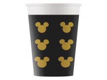 Puodeliai "Peliukas Mikis", juodi (8vnt./200ml.)