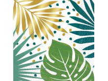 Servetėlės "Tropikų lapai" (33x33 cm/16 vnt.)