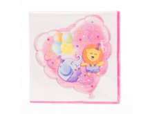 Servetėlės "Balionėlis", rožinės (20vnt./33cm.) Servetėlės "Balionėlis", rožinės (20vnt./33cm.)