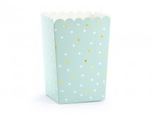 Užkandžių dėžutės su auksiniais taškučiais, mėtinės ( 6vnt.)