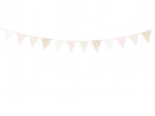 Vėliavėlių girlianda, baltai auksinė rožinė ( 1,3 m.) Vėliavėlių girlianda, baltai auksinė rožinė ( 1,3 m.)