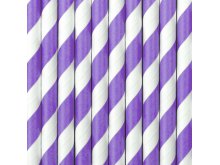 Dryžuoti violetiniai šiaudeliai (10vnt) Dryžuoti violetiniai šiaudeliai (10vnt)