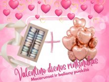 Valentino dienos rinkinys - BOOM tortas ir rožinio aukso 10 balionų (45cm) Valentino dienos rinkinys - BOOM tortas ir rožinio aukso 10 balionų (45cm)