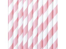 Dryžuoti rožiniai šiaudeliai (10vnt) Dryžuoti rožiniai šiaudeliai (10vnt)