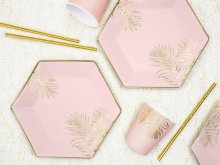 Gimtadienio atributikos rinkinys "Rožinis su lapais " Gimtadienio atributikos rinkinys "Rožinis su lapais "