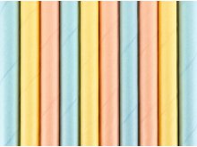 Popieriniai šiaudeliai "Summer time" (10 vnt.) Popieriniai šiaudeliai "Summer time" (10 vnt.)