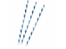 Dryžuoti šiaudeliai, mėlyni (12vnt.) Dryžuoti šiaudeliai, mėlyni (12vnt.)
