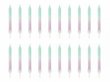 Žvakutės "Ombre'' 20 vnt Žvakutės "Ombre'' 20 vnt